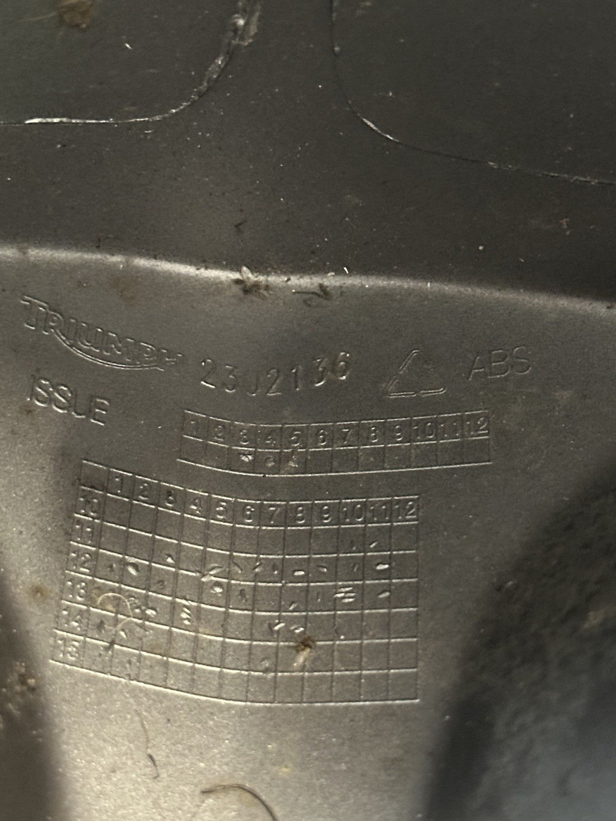 Triumph Street Triple 675R ABS Grey Nose Cone T2302136 2302136 Front Nose Cone