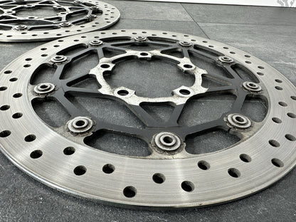 Triumph Street Triple 675 R 2015 BREMBO Front Brake Discs 2013-2016 16470 Miles