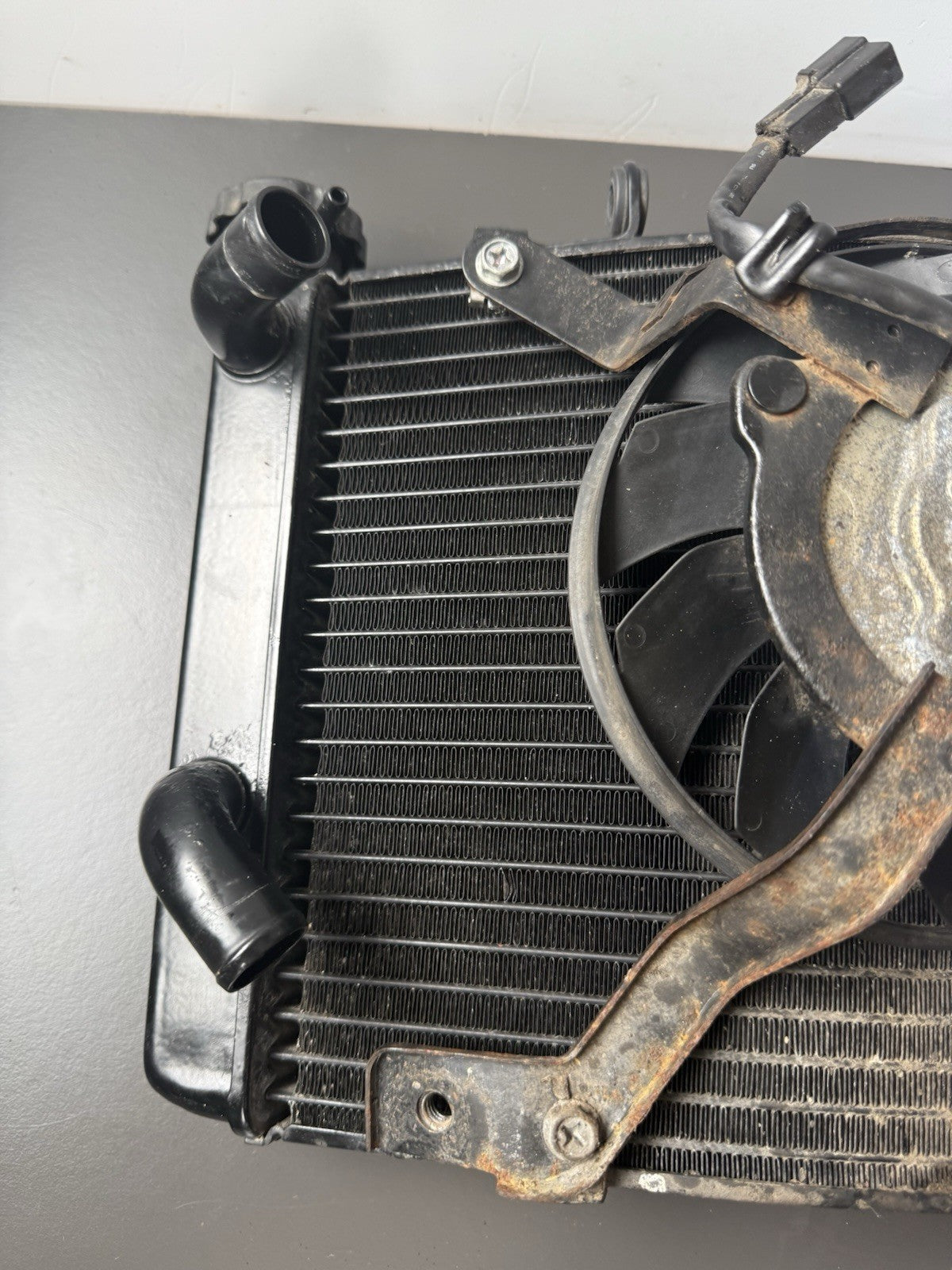 Triumph Street Triple 675R Radiator & Fan Rad 2008-2011  675R Radiator 2010 OEM