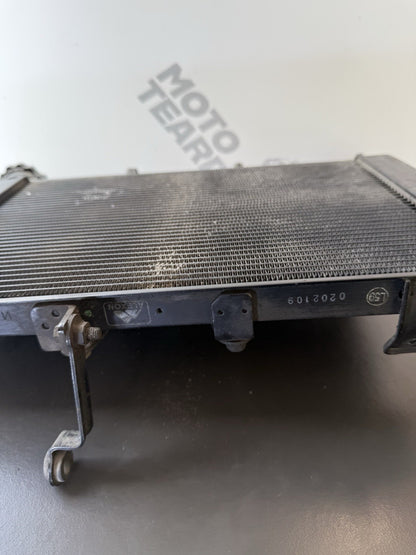 TRIUMPH TRIDENT 660 Radiator And Fan 2021-2024 Water Tight But Slight Kinked OEM