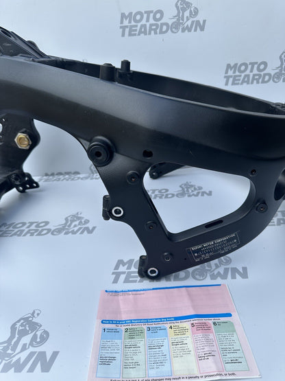 Suzuki GSXR1000 2010 Frame With V5 Chassis With V5 HPI Clear 33,787 Miles
