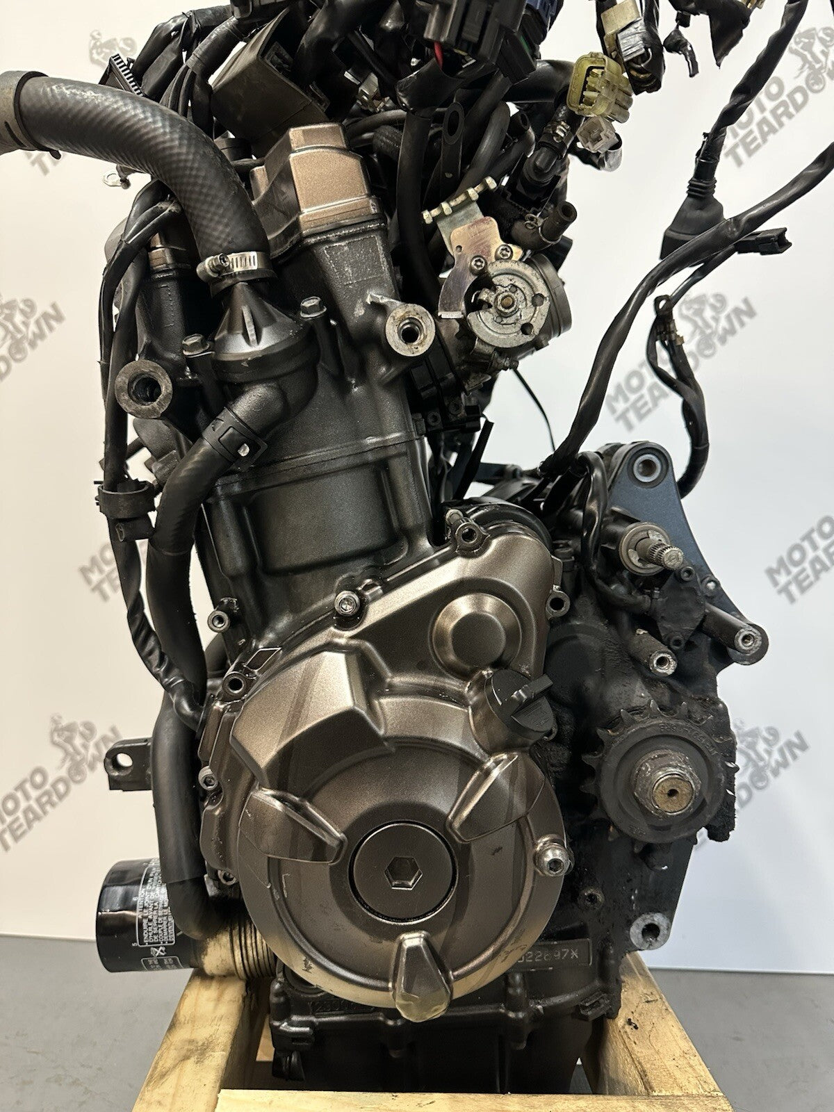 Yamaha MT07 MT-07 2014 - 2017 Engine With Throttle Bodies And Wiring Loom