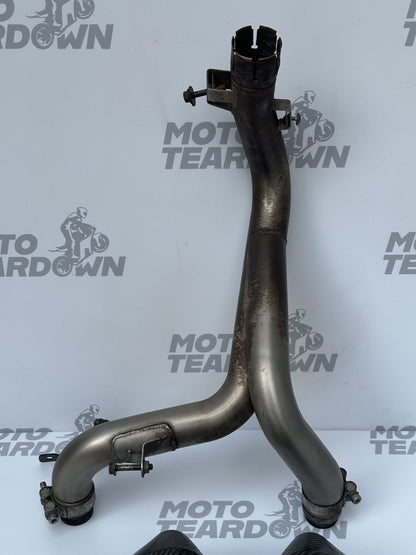 Triumph Speed Triple RS 1050 2018-2020 exhaust silencers and link pipe ARROW OEM