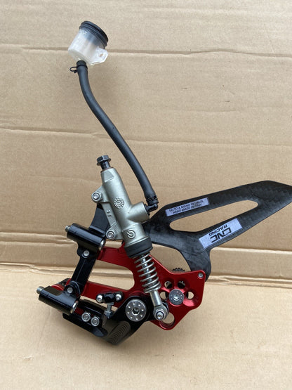 ADJUSTABLE RIGHT REAR SET EVO GP Edition Ducati SBK 959 1199 1299 Panigale CNC
