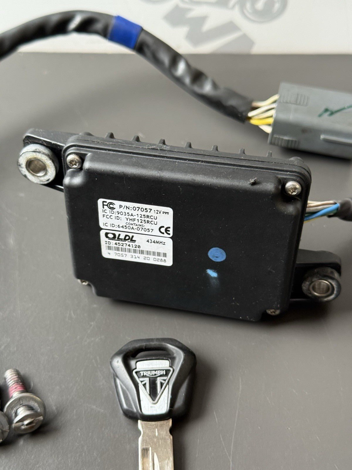 Triumph Trident 660 Lock Set ECU ignition lockset Immobiliser 2021-2024 OEM