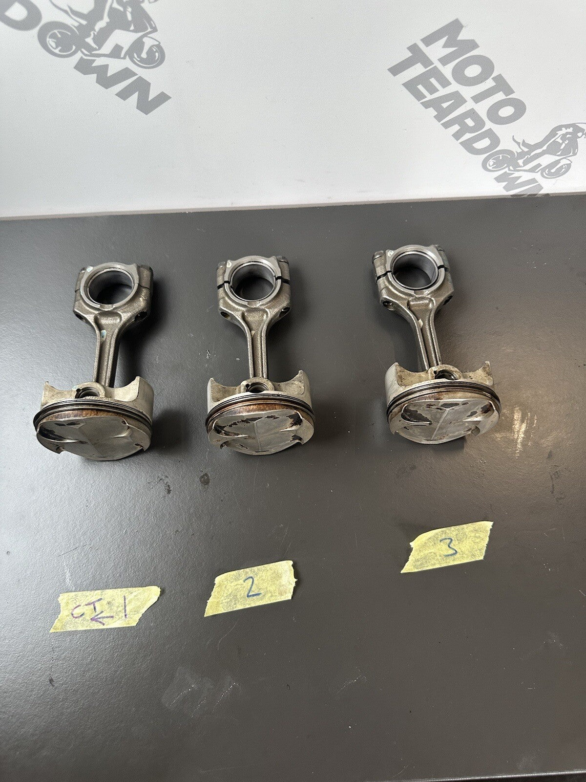 Triumph Street Triple 675 2013 - 2016 Pistons 12,409 Miles 675 Engine Pistons