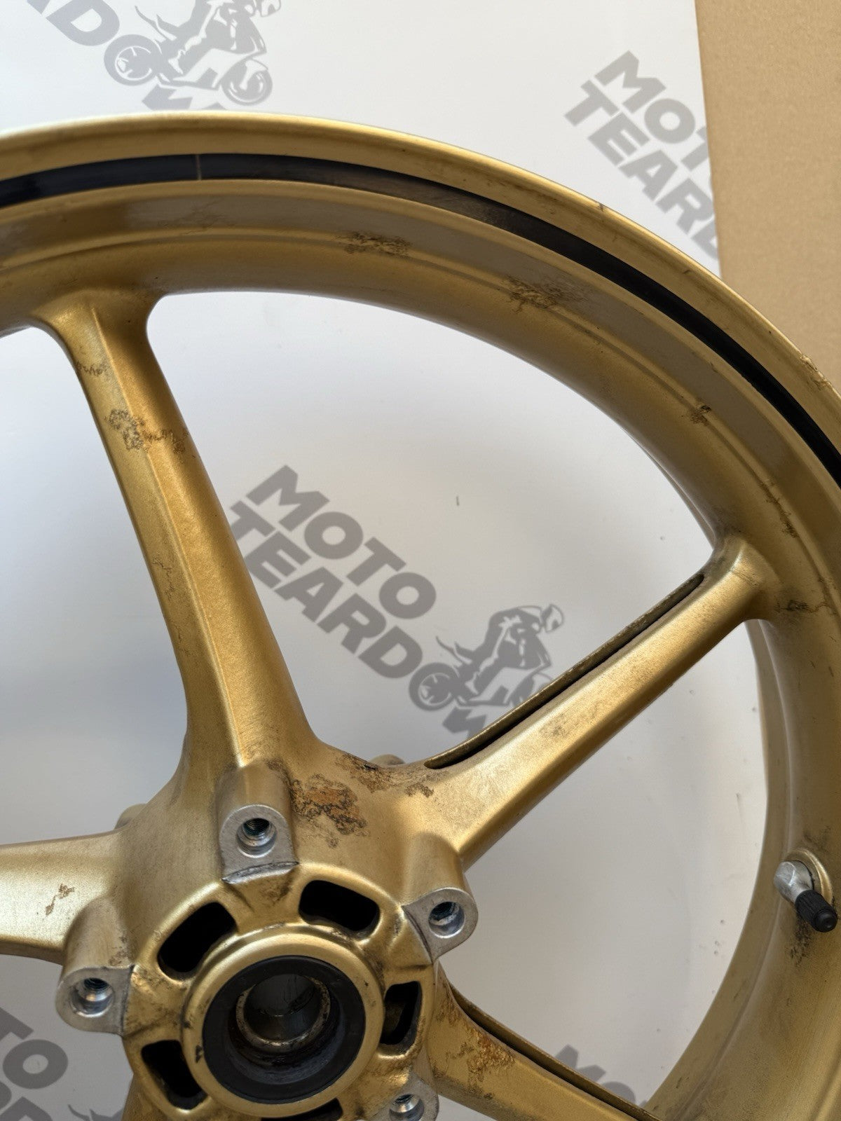 Triumph Street Triple 675R Front And Rear Gold Wheels 2008-2011 SPARES/REPAIRS