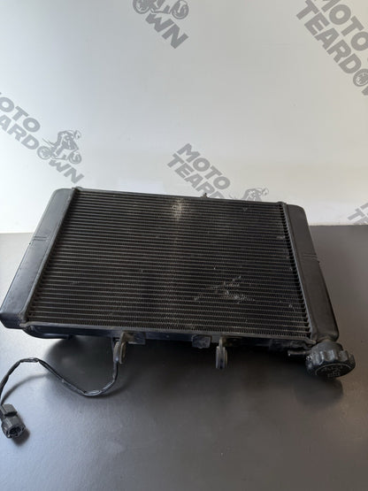 TRIUMPH TRIDENT 660 Radiator And Fan 2021-2024 Water Tight But Slight Kinked OEM