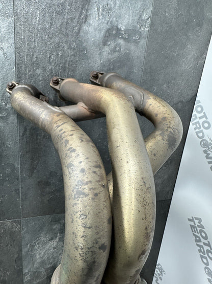 Triumph Trident 660 2022 Exhaust System Downpipes Headers 2962 Miles 2021-2024