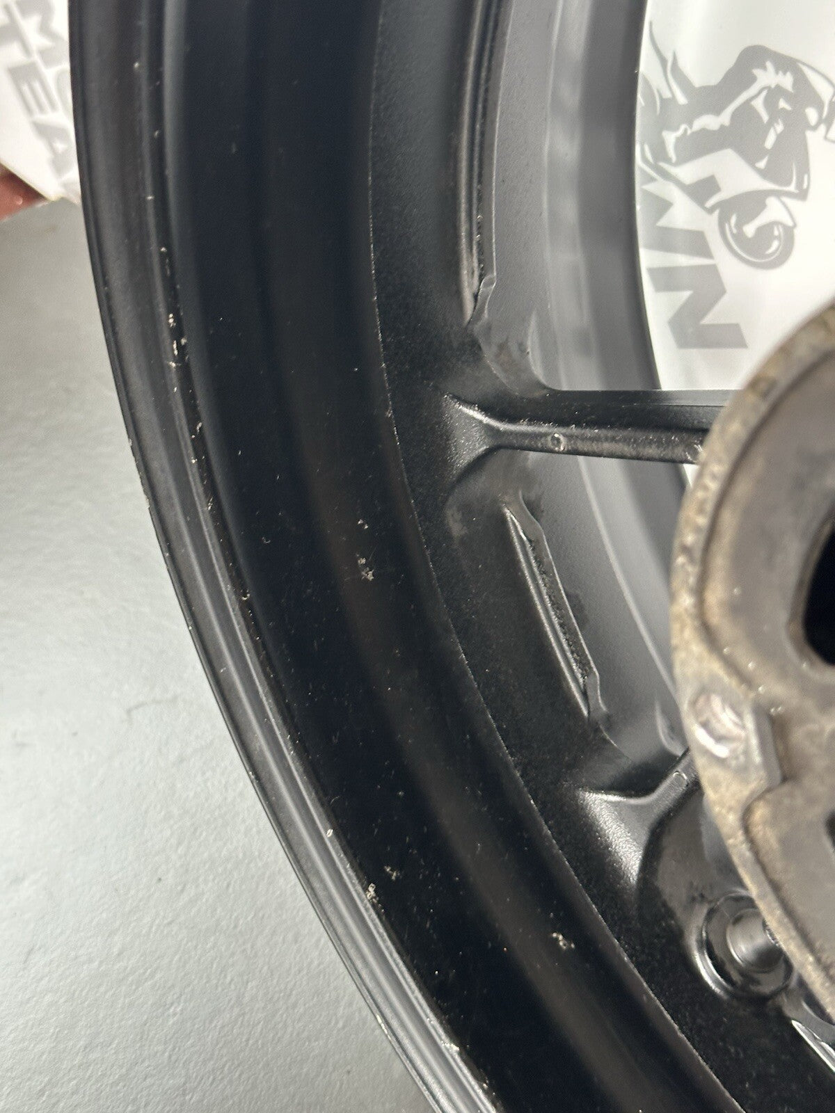 Yamaha MT07 ABS 2014 - 2017 Rear Wheel Rim Ever So Slightly Out Of Alignment OEM
