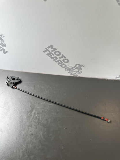 GENUINE TRIUMPH SPEED TRIPLE 1050 2011 -15 SEAT CATCH AND CABLE