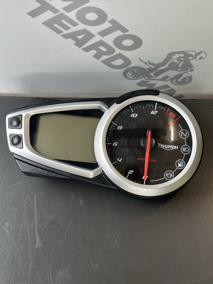 Triumph Street Triple 675 R 2015 Speedo Clocks Dash 62,378 Miles 2013-2016 OEM
