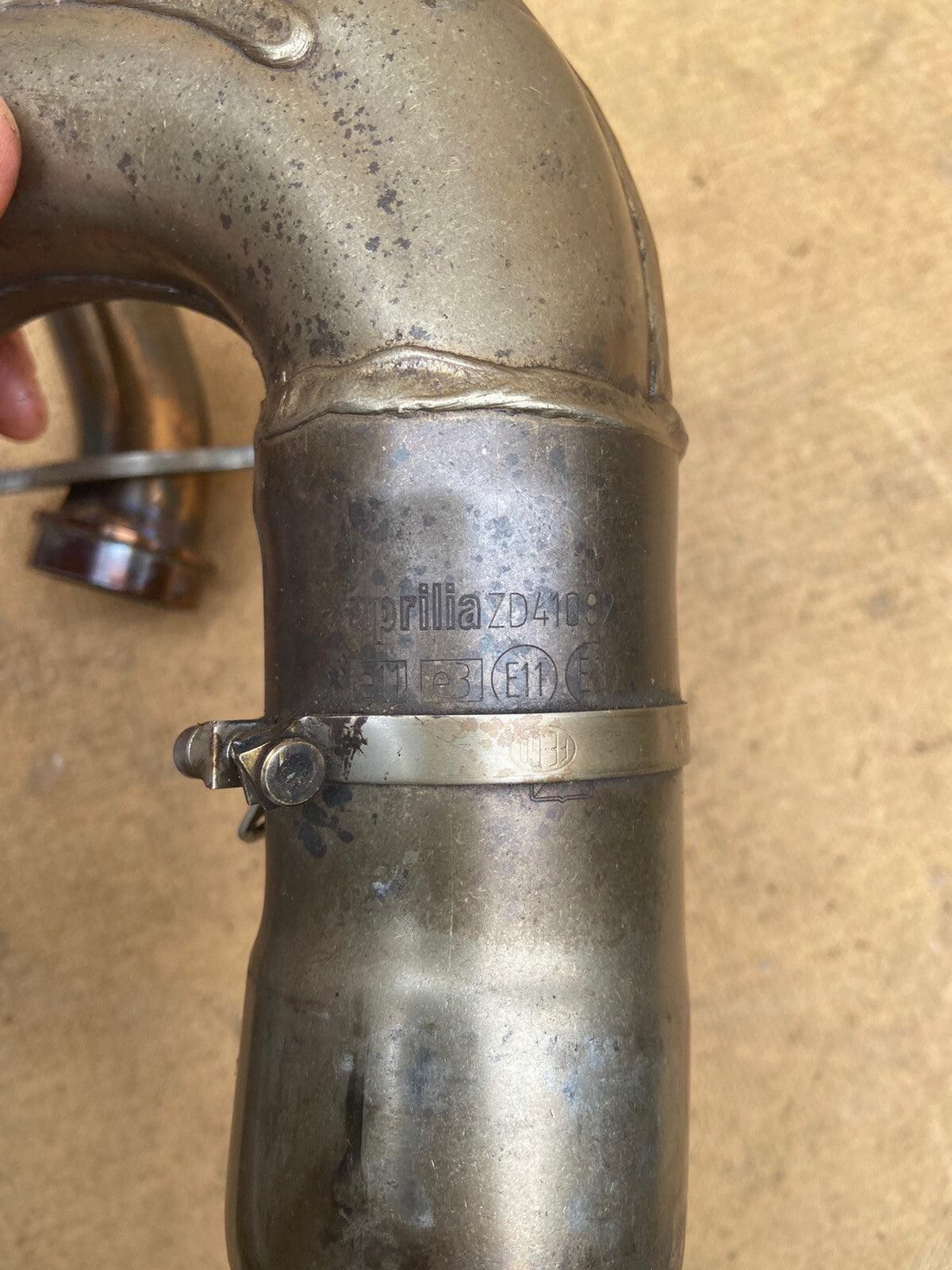 APRILIA TUONO V4 1100 FACTORY HEADERS DOWN PIPES Aprilia Exhaust System OEM 2018