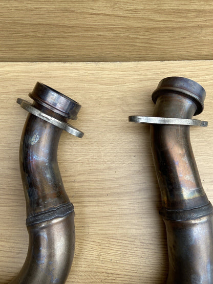 APRILIA TUONO V4 1100 Factory Exhaust Down Pipes Tuono V4 Exhaust Downpipes OEM