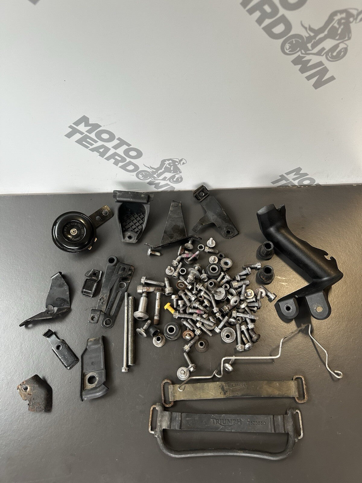 TRIUMPH STREET TRIPLE 675R Job Lot NUTS BOLTS SPARES Job Lot 25,557 Miles OEM
