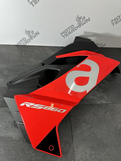 Aprilia RS660 2021 Right Side Fairing Cowling Only 6220 Miles 2022-2025 OEM