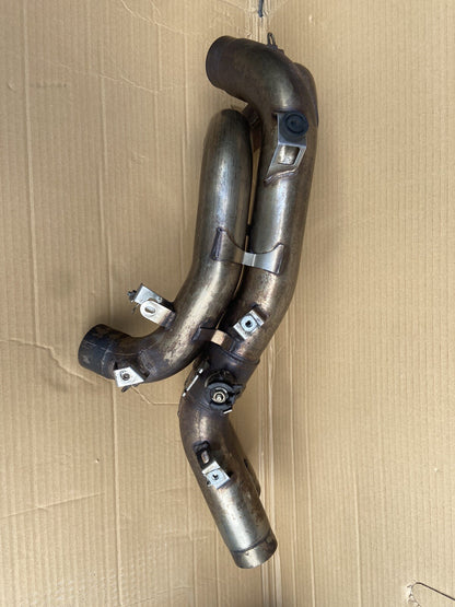 Ducati exhaust header collector Exhaust Centre 848 1098 1098S 57012606B OEM