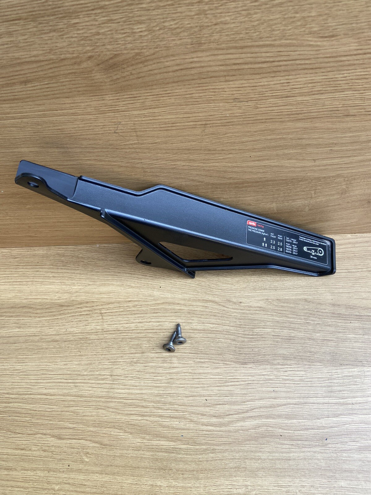 Aprilia Tuono V4 1100 Chain Guard with fixing bolts  Part no 858783 Chain Guard