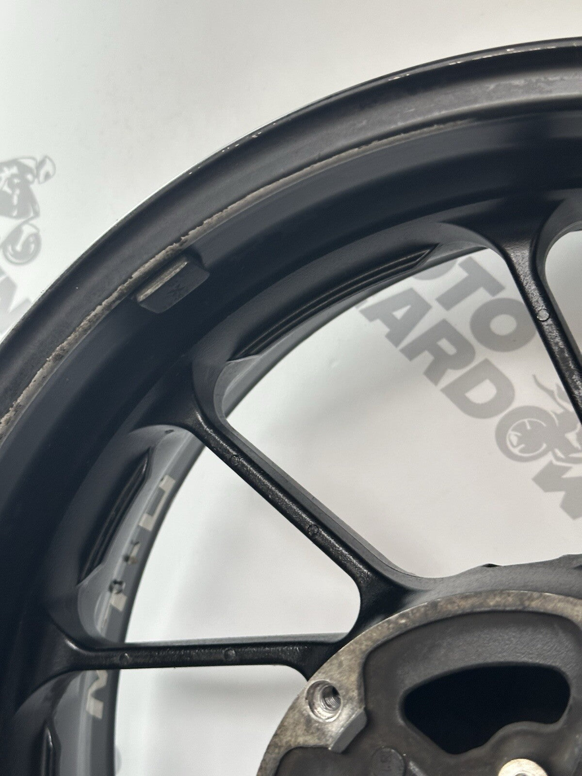 Yamaha MT07 ABS 2014 - 2017 Rear Wheel Rim Ever So Slightly Out Of Alignment OEM