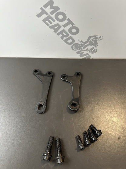 bolts & brackets for a Yamaha MT07 2015 MT07 Engine Mount Bolts NOT COMPLETE SET
