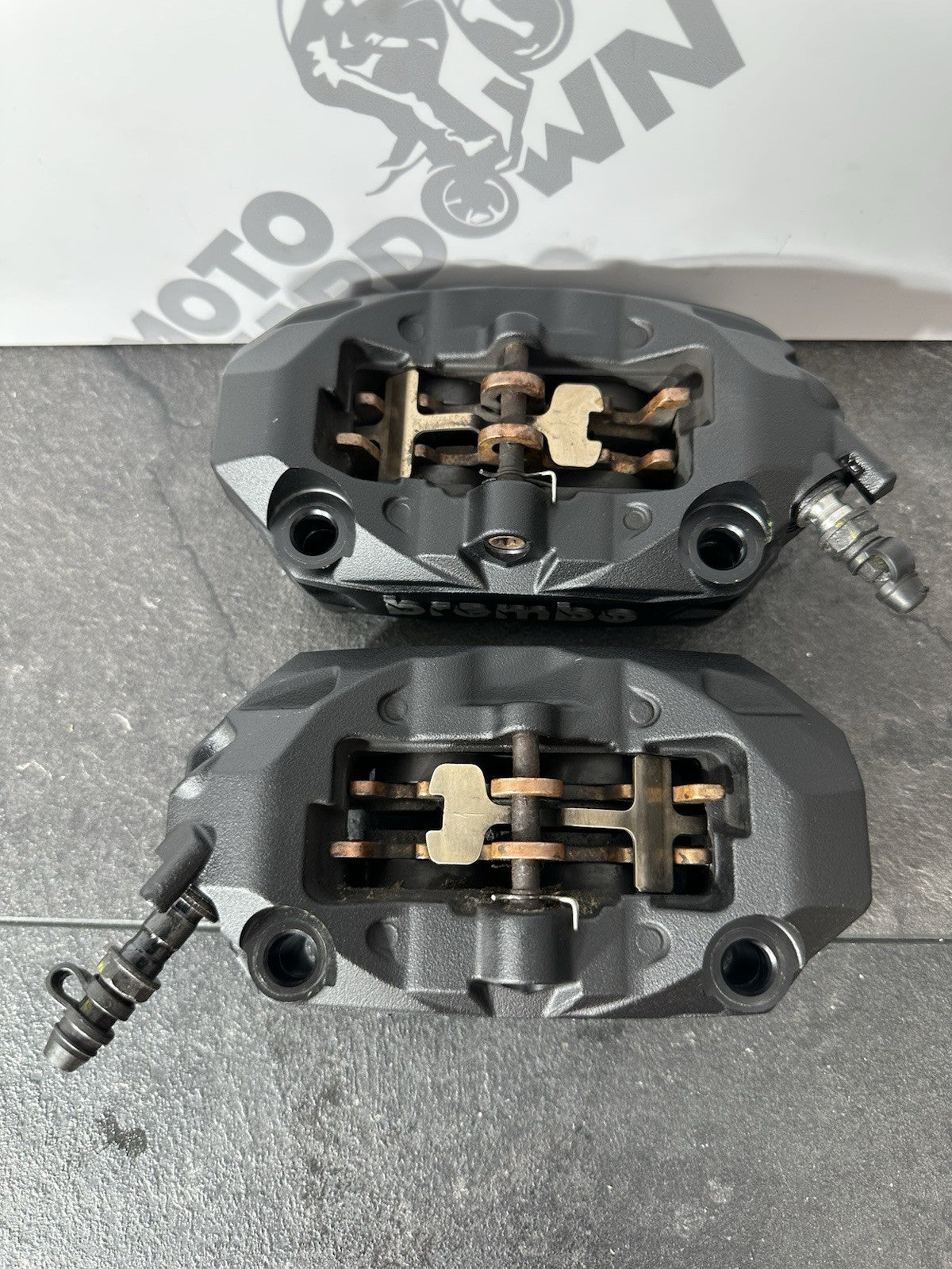 Aprilia RS660 2021 BREMBO Brake Calipers & Pads Only 6220 Miles 2022-2025 OEM