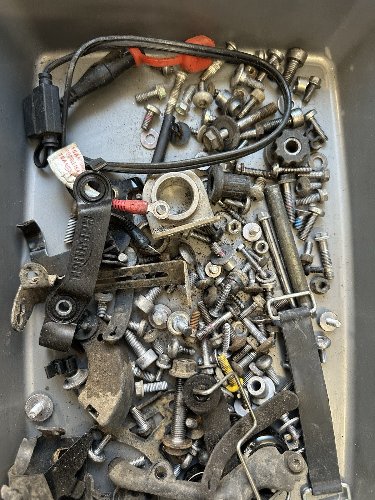 Triumph Street Triple 765R Bolts Various Job Lot Mixed Nuts Bolts Brackets 2017