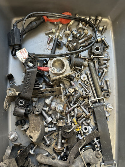 Triumph Street Triple 765R Bolts Various Job Lot Mixed Nuts Bolts Brackets 2017