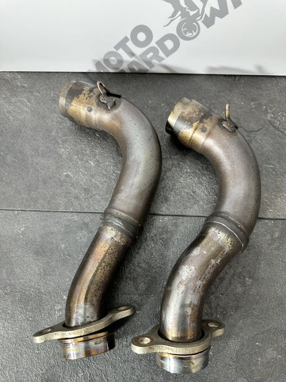 Aprilia Tuono V4 1100 2021 Rear Exhaust Downpipe Link 6606 Miles 2022-2024 OEM