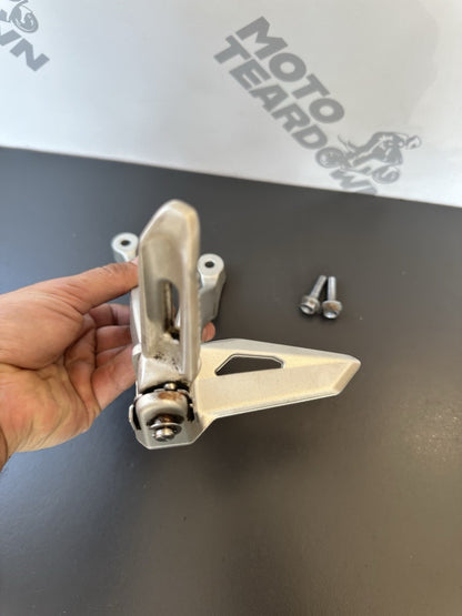 TRIUMPH STREET TRIPLE Left Pillion Footrest Hanger - 765R 765RS T2081987 2017-19