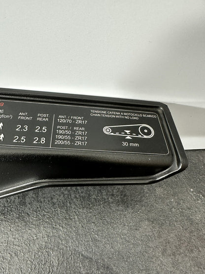 Aprilia Tuono V4 1100 Factory 2020 Upper Chain Guard Shield 6889 Miles OEM 2019