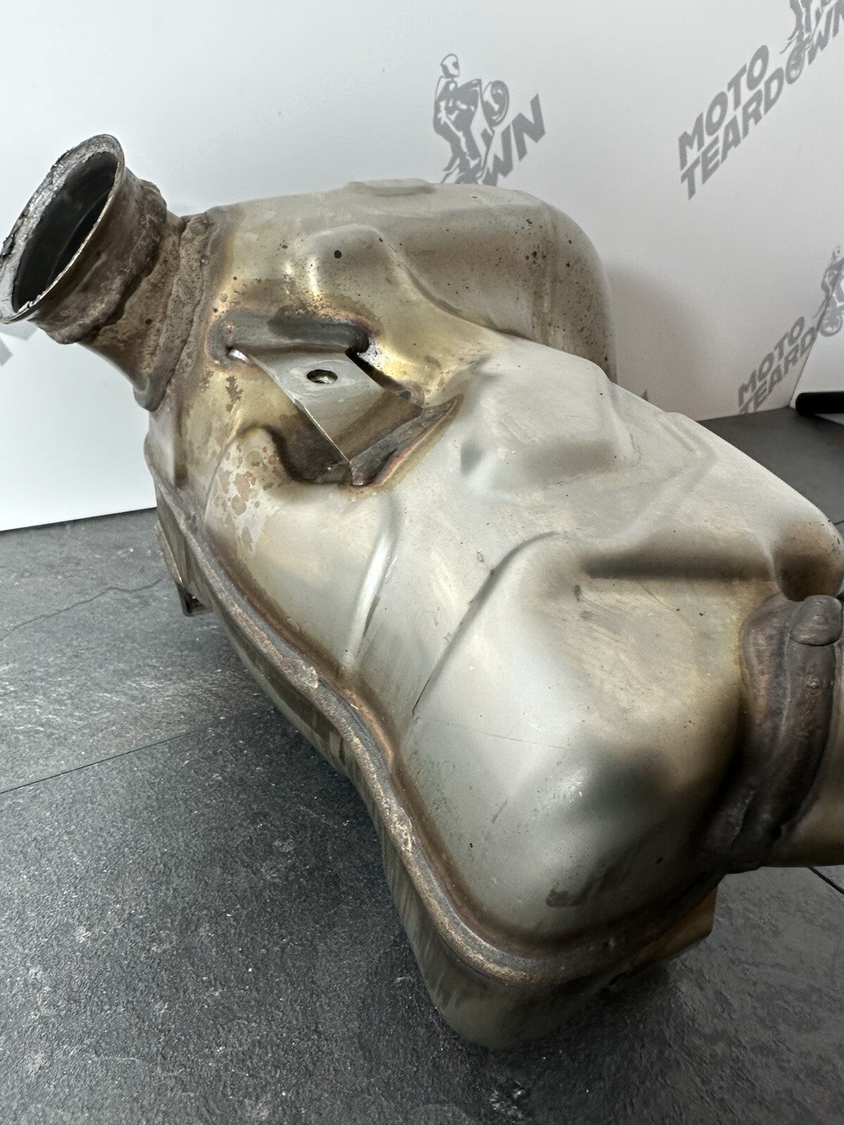 KTM 790 Duke 2020 Exhaust Cat Box Catalytic Converter 3766 Miles 2018 2019 OEM