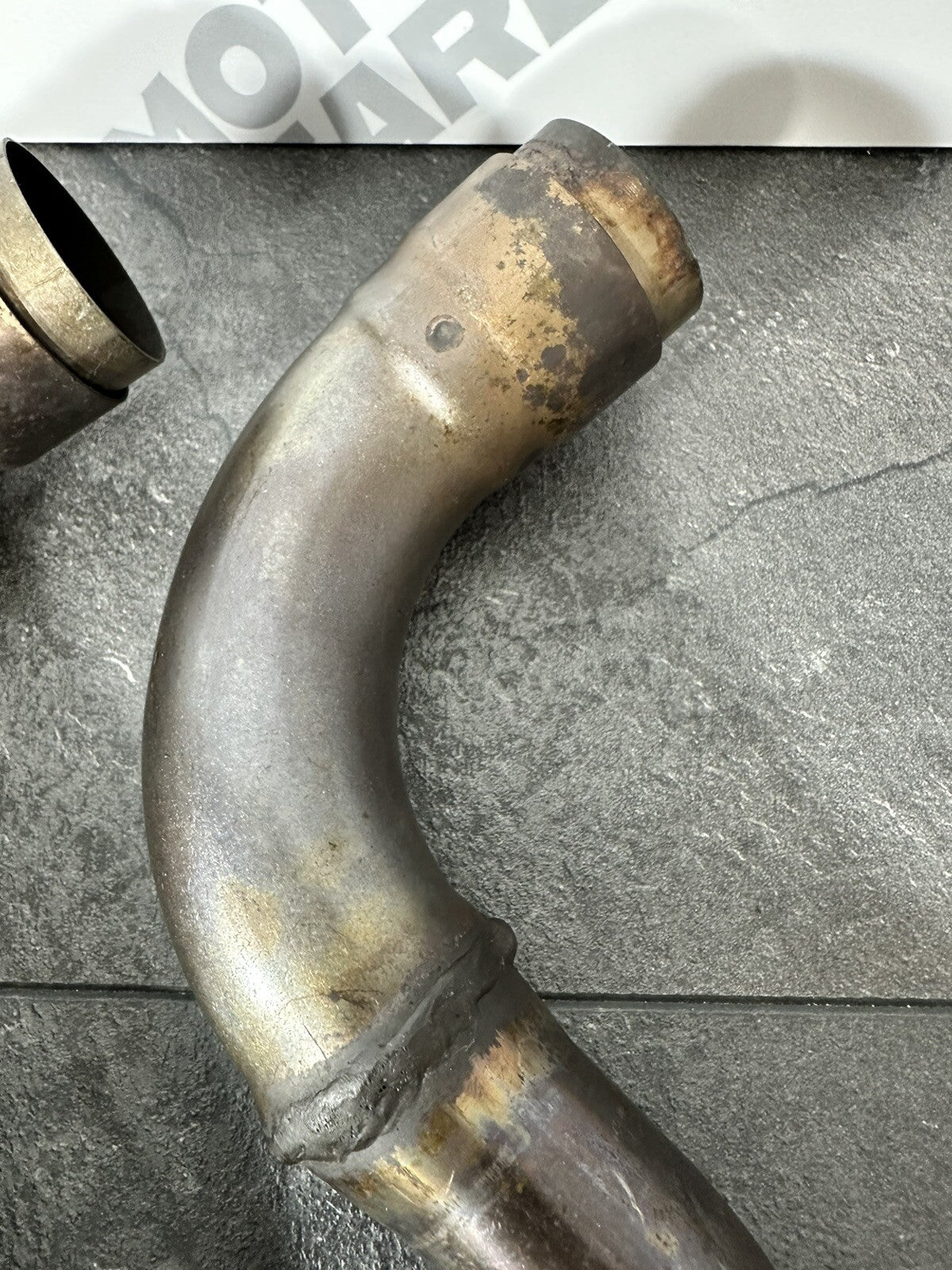 Aprilia Tuono V4 1100 Factory 2020 Rear Downpipes Exhaust 6889 Miles OEM 2019