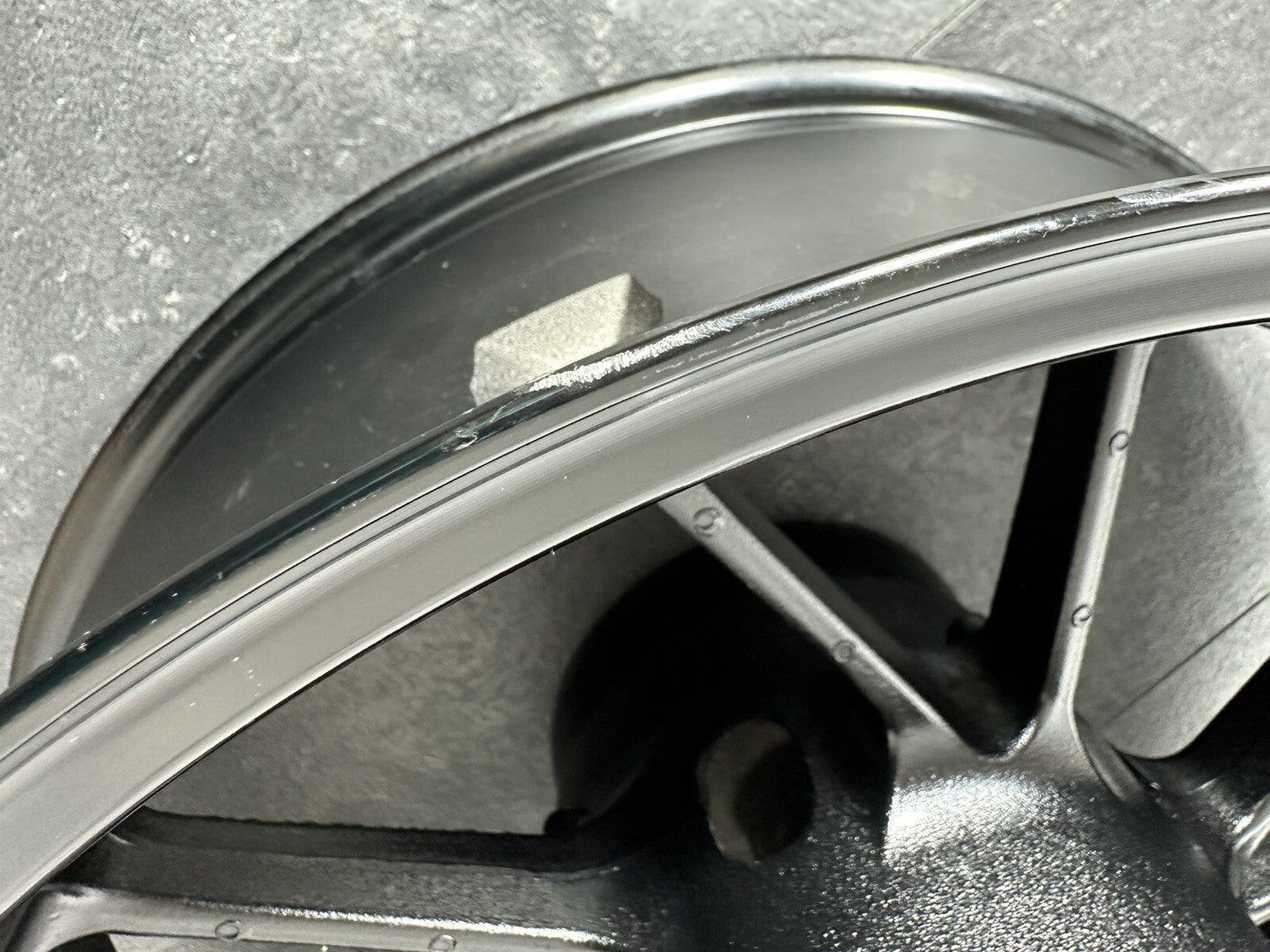 Yamaha R7 690 2024 Rear Wheel Rim Black Only 1784 Miles 2022 2023 OEM MT07