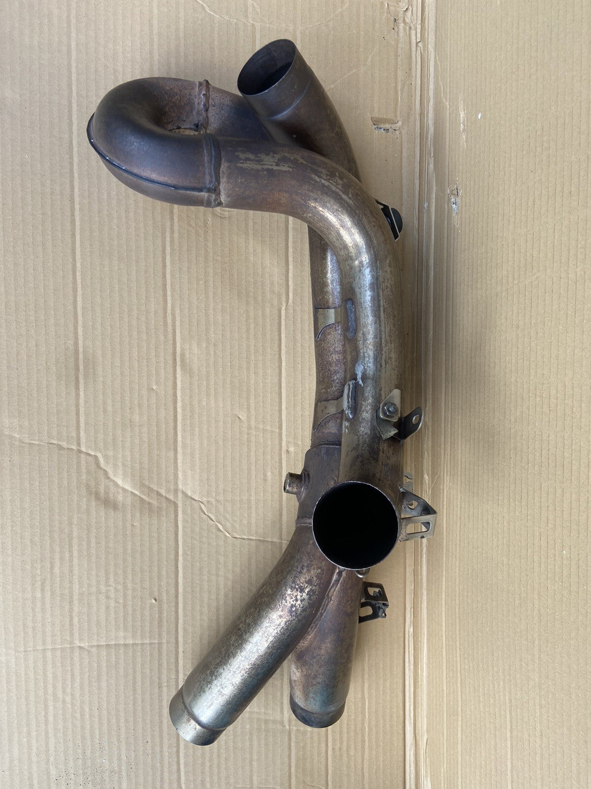 Ducati exhaust header collector Exhaust Centre 848 1098 1098S 57012606B OEM