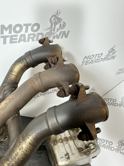 Triumph Trident 660 2022 Exhaust System Downpipes Headers 2962 Miles 2021-2024