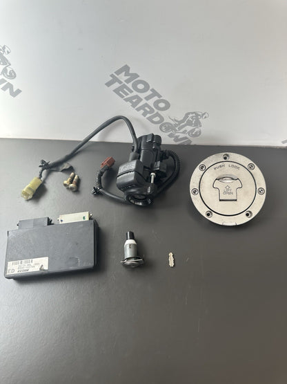 Honda Fireblade CBR1000RR Lockset ECU Ignition Key Fuel Cap Lock SEE DESCRIPTION