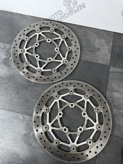 Triumph Street Triple 765 RS 2021 BREMBO Front Brake Discs 21650 Mile 2020-2022