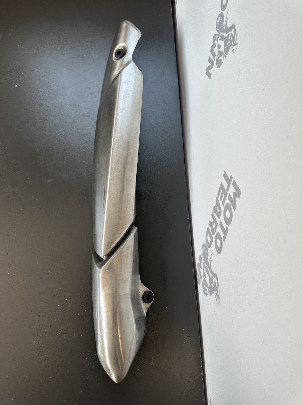 TRIUMPH SPEED TRIPLE 1050 EXHAUST HEAT SHIELD 19,161 Miles 2013 1050 Heat Shield