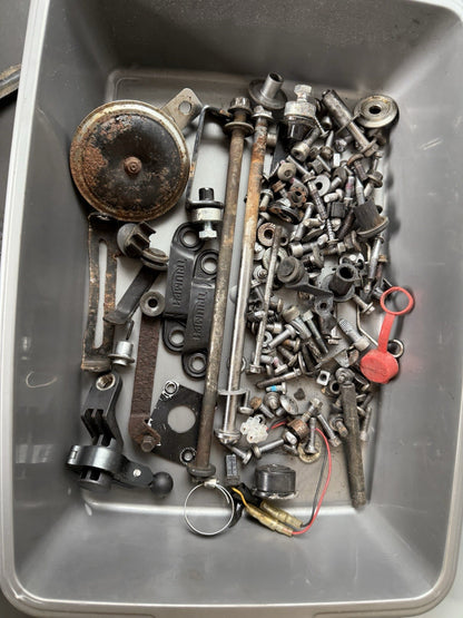 TRIUMPH STREET TRIPLE 675R Job Lot NUTS BOLTS SPARES Job Lot 62,378 Miles OEM