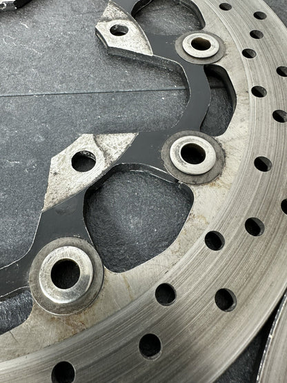 Suzuki GSXR 1300 2016 HAYABUSA Front Brake Discs Rotors SUNSTAR 18408 Miles OEM