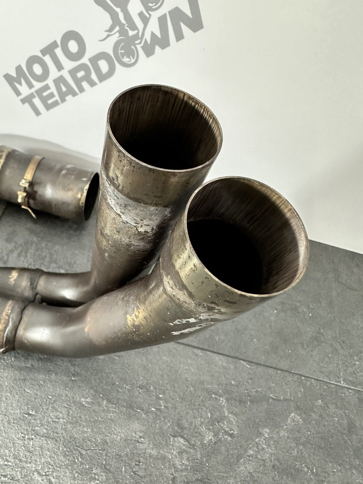 Aprilia Tuono V4 1100 2021 Exhaust Downpipe Link Section 6606 Mile 2022-2024 OEM