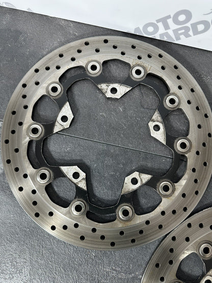 Suzuki GSXR 1300 2016 HAYABUSA Front Brake Discs Rotors SUNSTAR 18408 Miles OEM