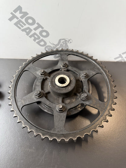 TRIUMPH TRIDENT 660 REAR SPROCKET CARRIER AND CUSH DRIVES OEM YEAR 2021-2024