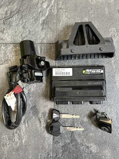 Kawasaki ZX10R 2018 Lockset Ignition ECU Key Lock Only 1086 Miles 2016 2017 OEM