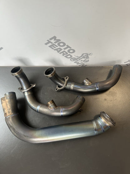 Motorcycle Exhaust Front Header Pipe Slip On Modified For ADV Duke 790