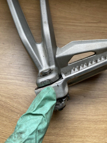 TRIUMPH STREET TRIPLE 765RS R S Left Pillion Footrest Hanger T2081987 2017-2019