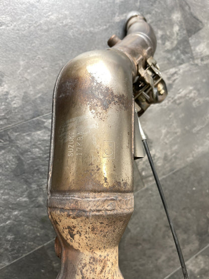 Suzuki GSXR 1000 2017 Downpipes Exhaust Cat 2018 AL7 2017-22 Only 5129 Miles