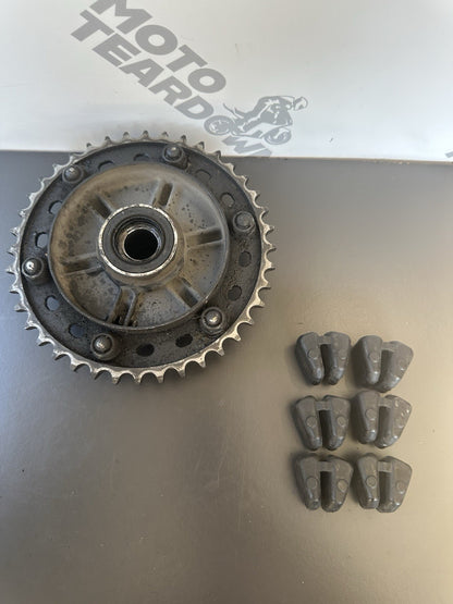 Honda CBR1000RR Rear Sprocket Carrier and Cush Rubbers 2004 2005 RR4 RR5 OEM