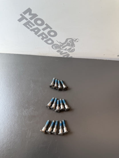 TRIUMPH STREET TRIPLE 675R Front And Rear BRAKE DISC BOLTS 2010 Front And Rear