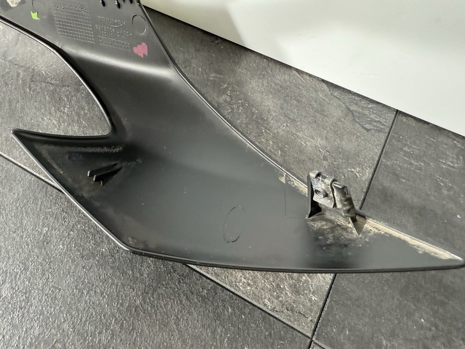 Triumph Street Triple 765 RS 2021 Rear Left Side Fairing 21650 Miles 2020-2022